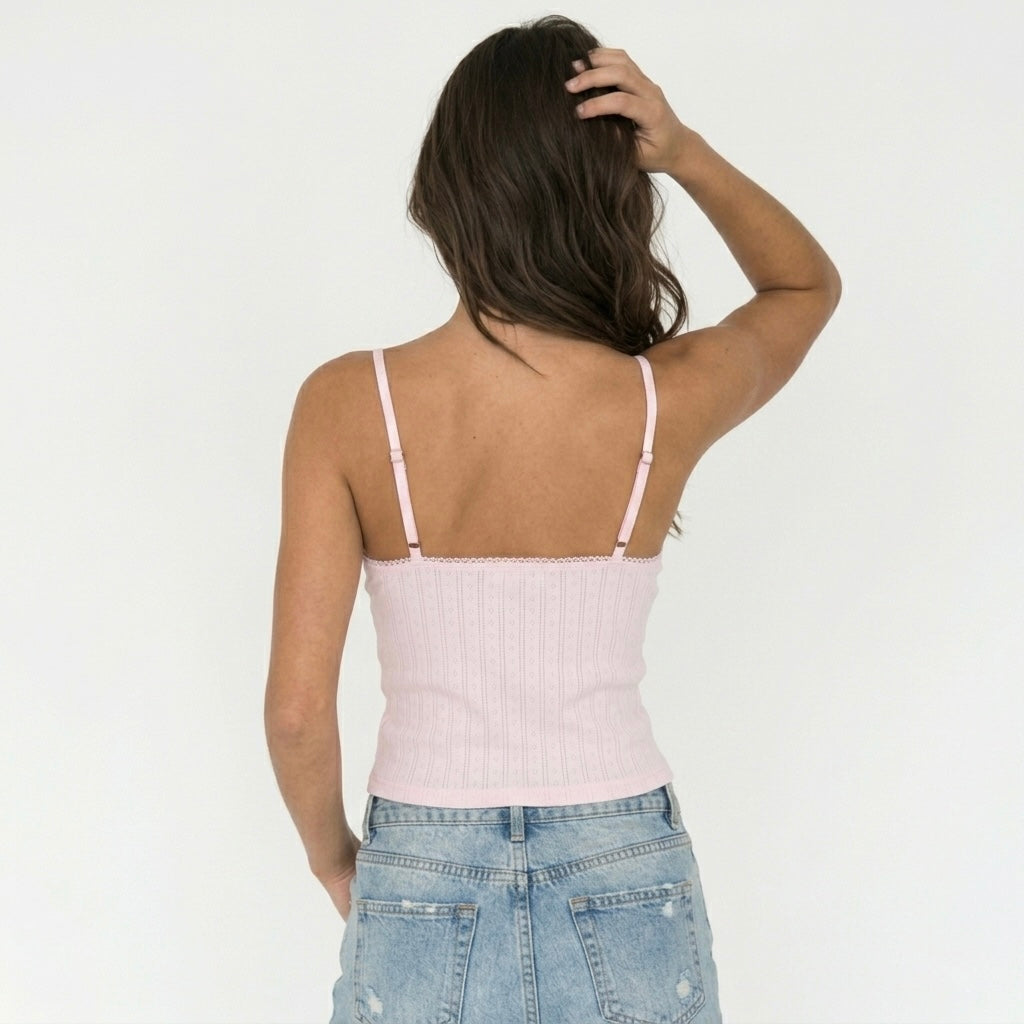 Pink V-Top