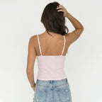 Pink V-Top