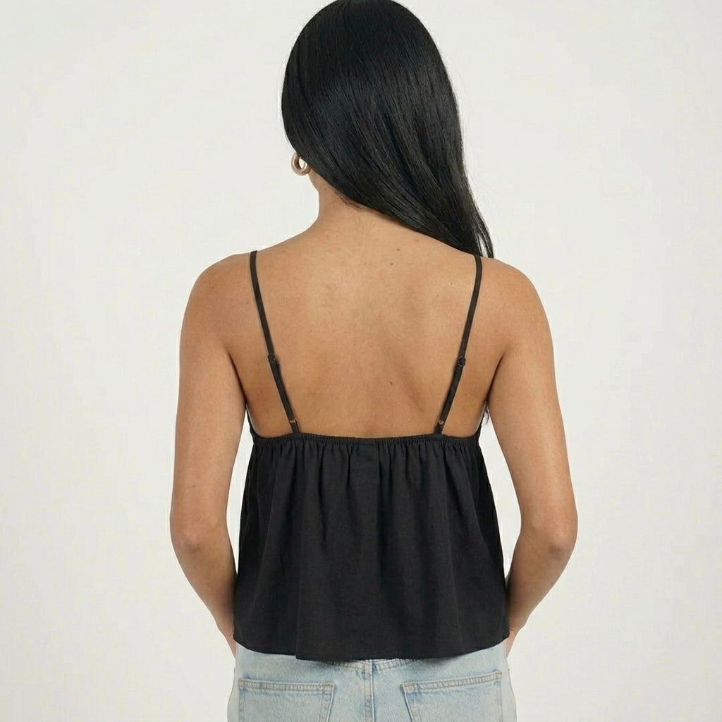 Flowy Tie Top