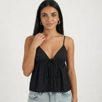 Flowy Tie Top