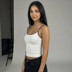 Contrast Trim Top