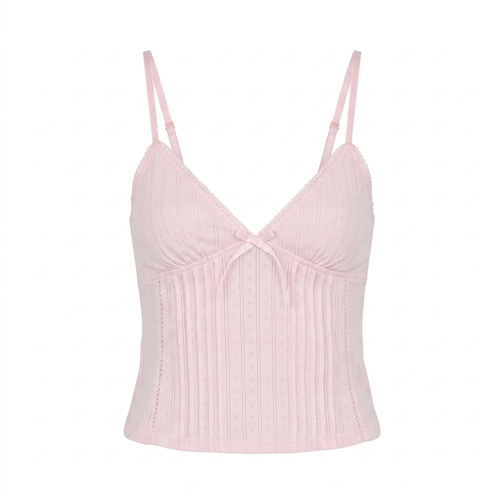 Pink V-Top